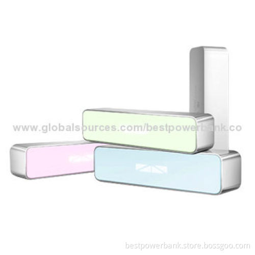 High-end Gift Aluminum Alloy Micro USB Port Smart Power Banks, 2,600mAh Capacity